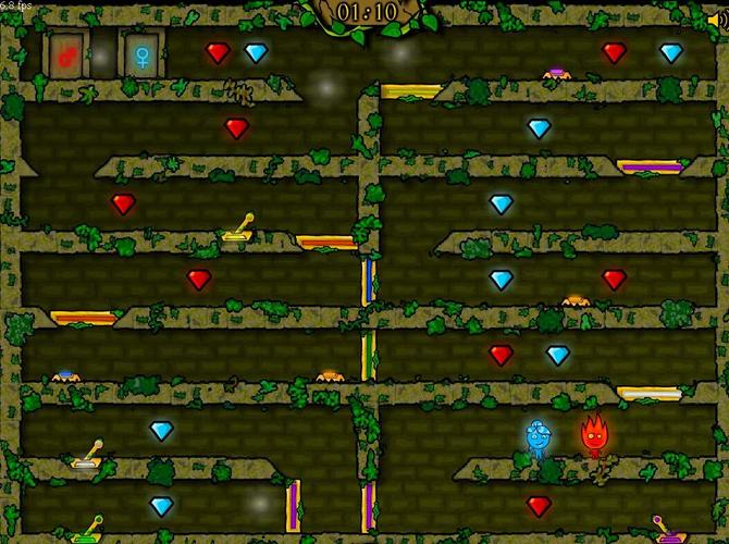 双人闯关小游戏