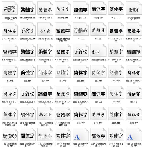 中文字体库打包下载
