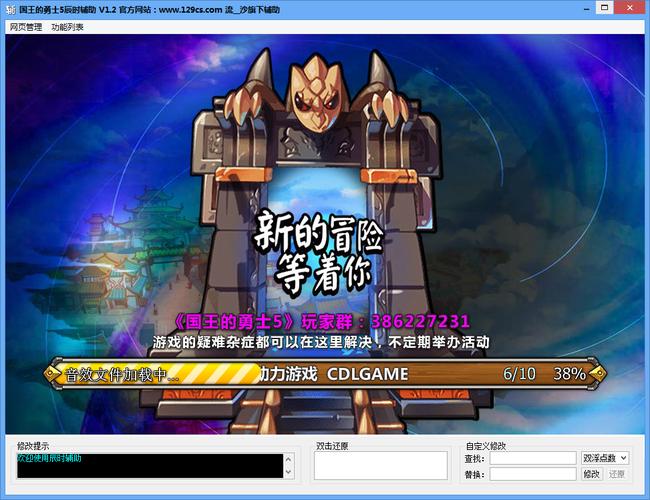 国王的勇士修改器