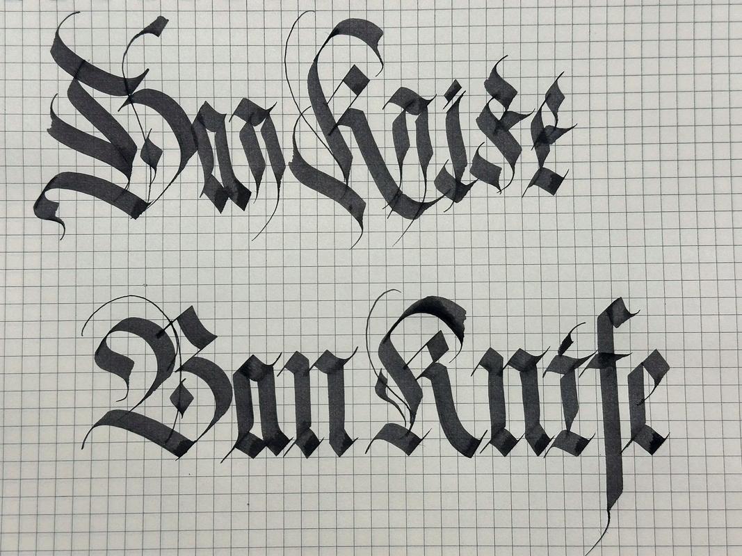 万花哥特式中文字体