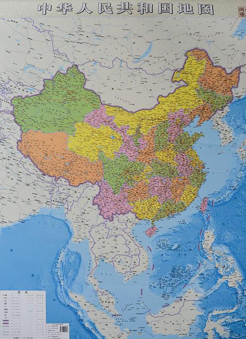 竖版中国地图