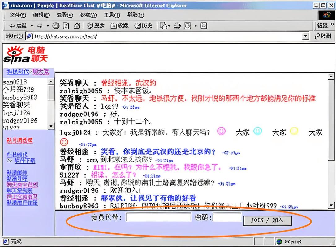 新浪文字聊天室