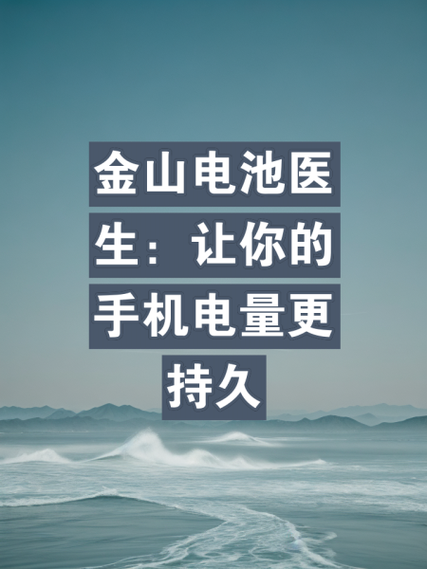 金山电池医生专业版2026最新
